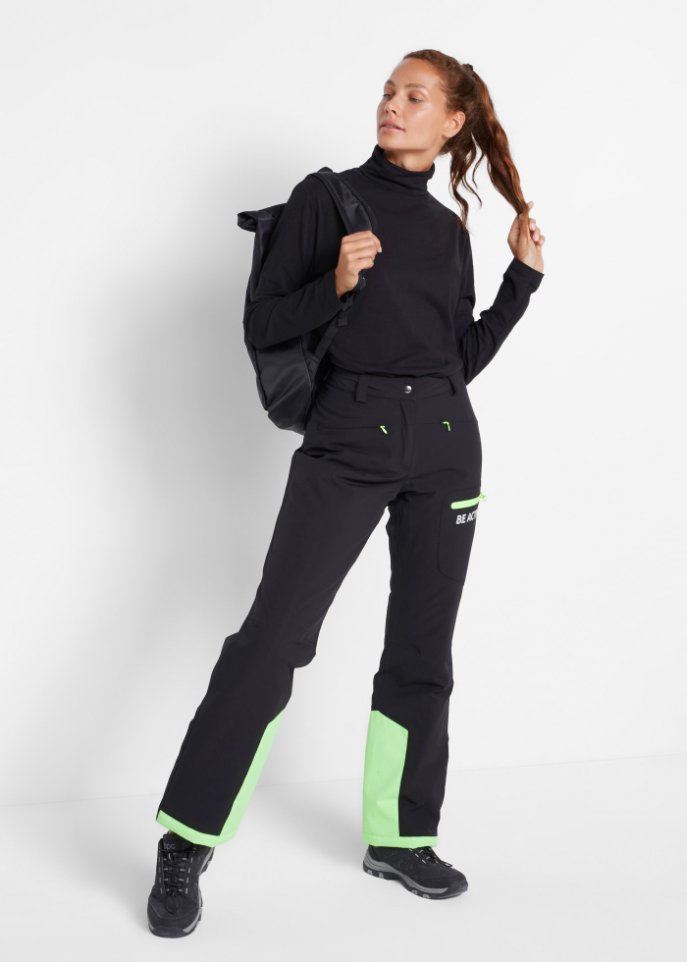 Ski Funktions-Thermohose mit Schneefang, wasserdicht, Straight