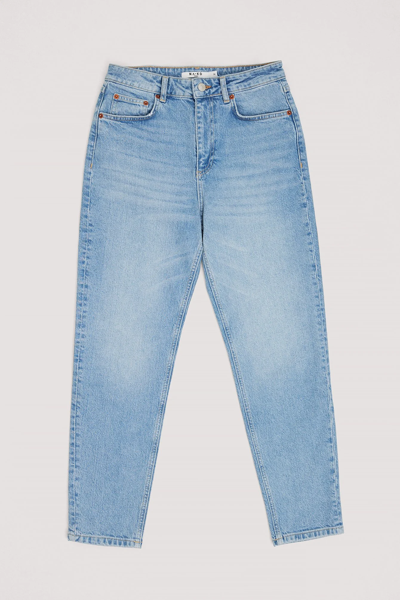 Mom Jeans mit hoher Taille