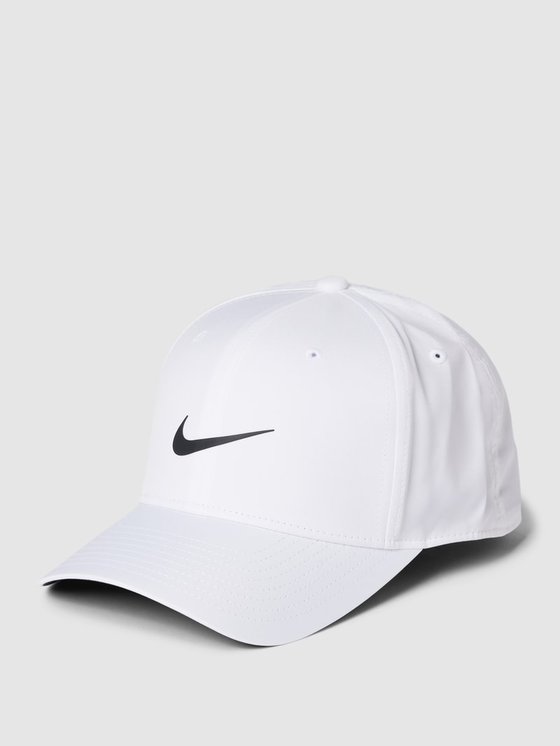 Basecap mit Label-Print in weiß