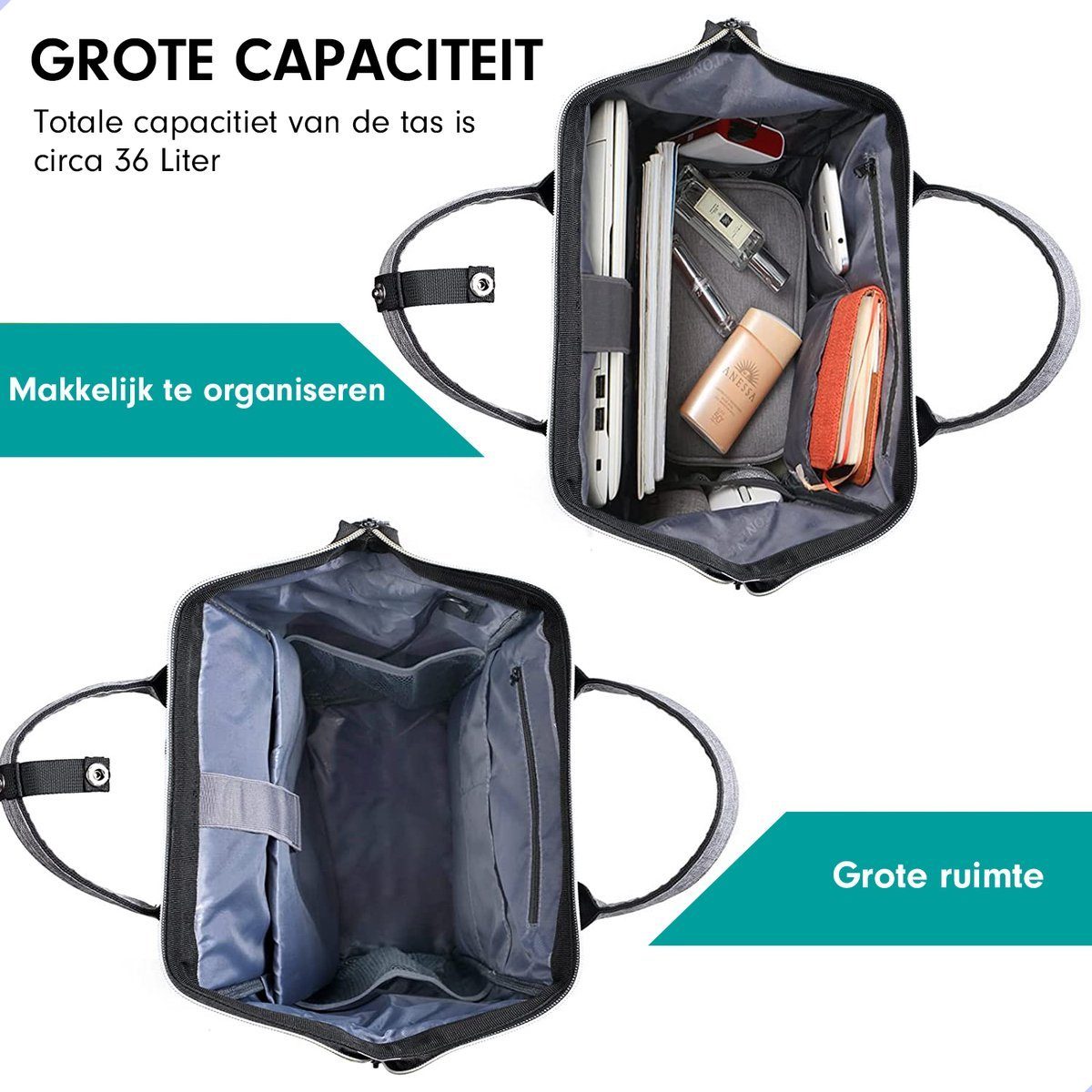 AG Notebook-Rucksack AG10 Rucksack & Laptoptasche 15,6 17,2 Zoll Laptop mit USB-Ladestation