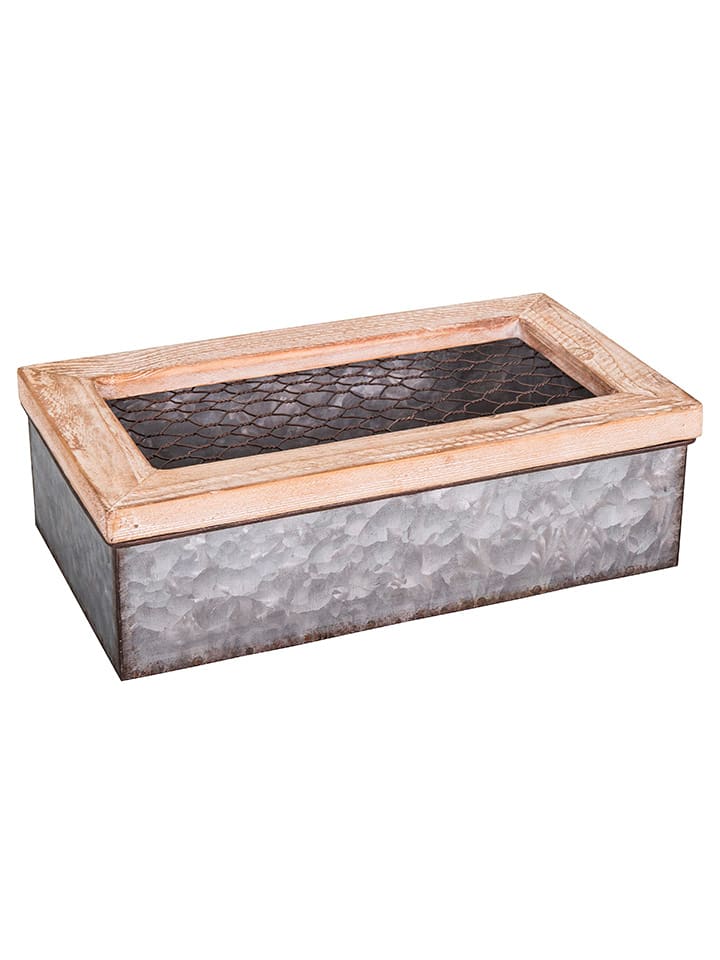 Anticline Aufbewahrungsbox in Silber/ Natur - (B)29 x (H)17 x (T)9 cm günstig kaufen onesize