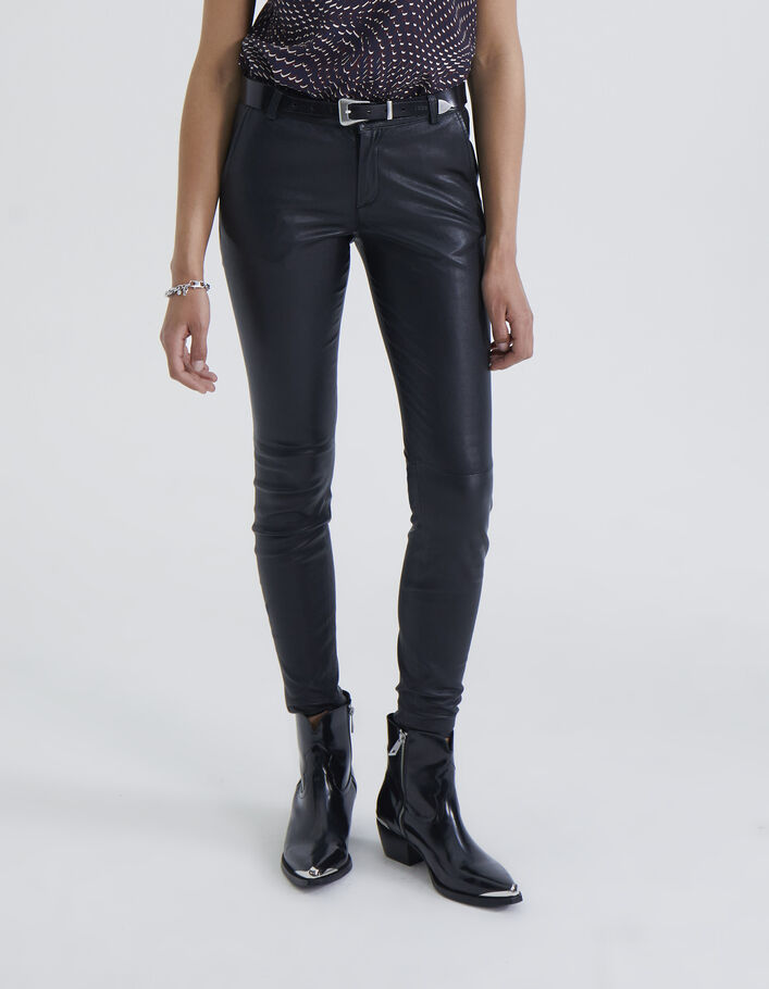 Pantalon cuir d'agneau femme