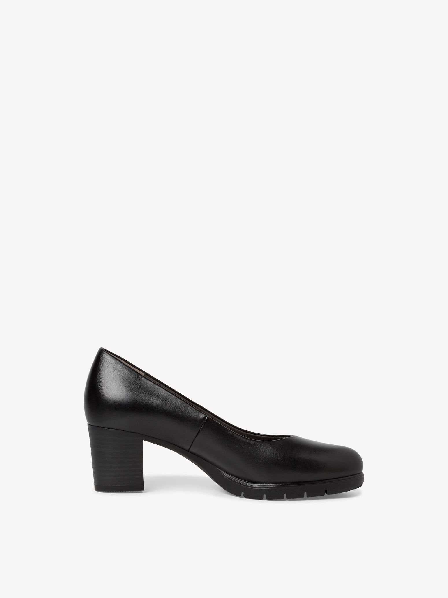 Escarpin en cuir - noir