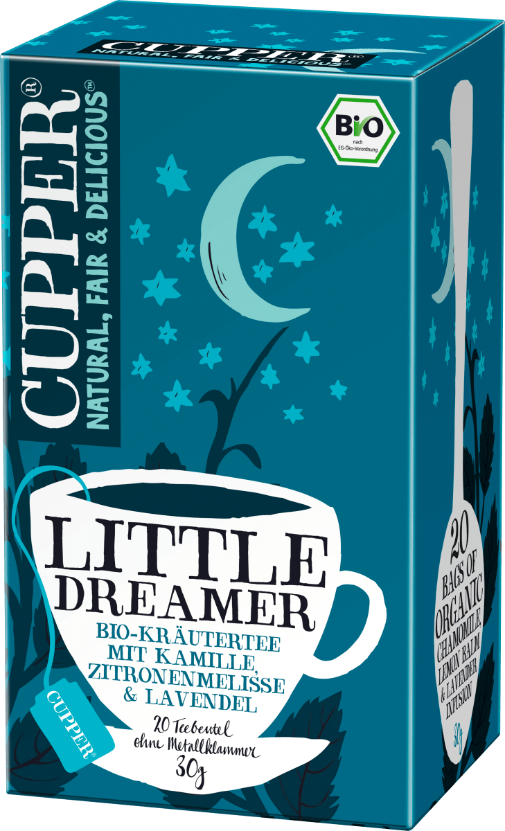 Kräutertee \Little Dreamer\ mit Kamille, Zitronengras, Lavendel (20 Beutel), 30 g