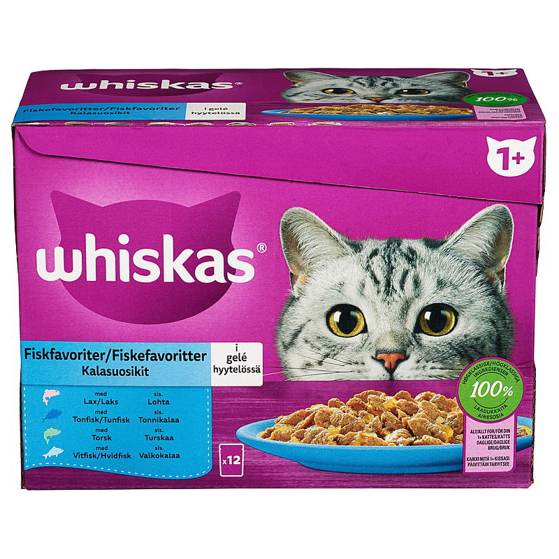 Mars Kattemat 12x85 g fiskefavoritter 1  Whiskas
