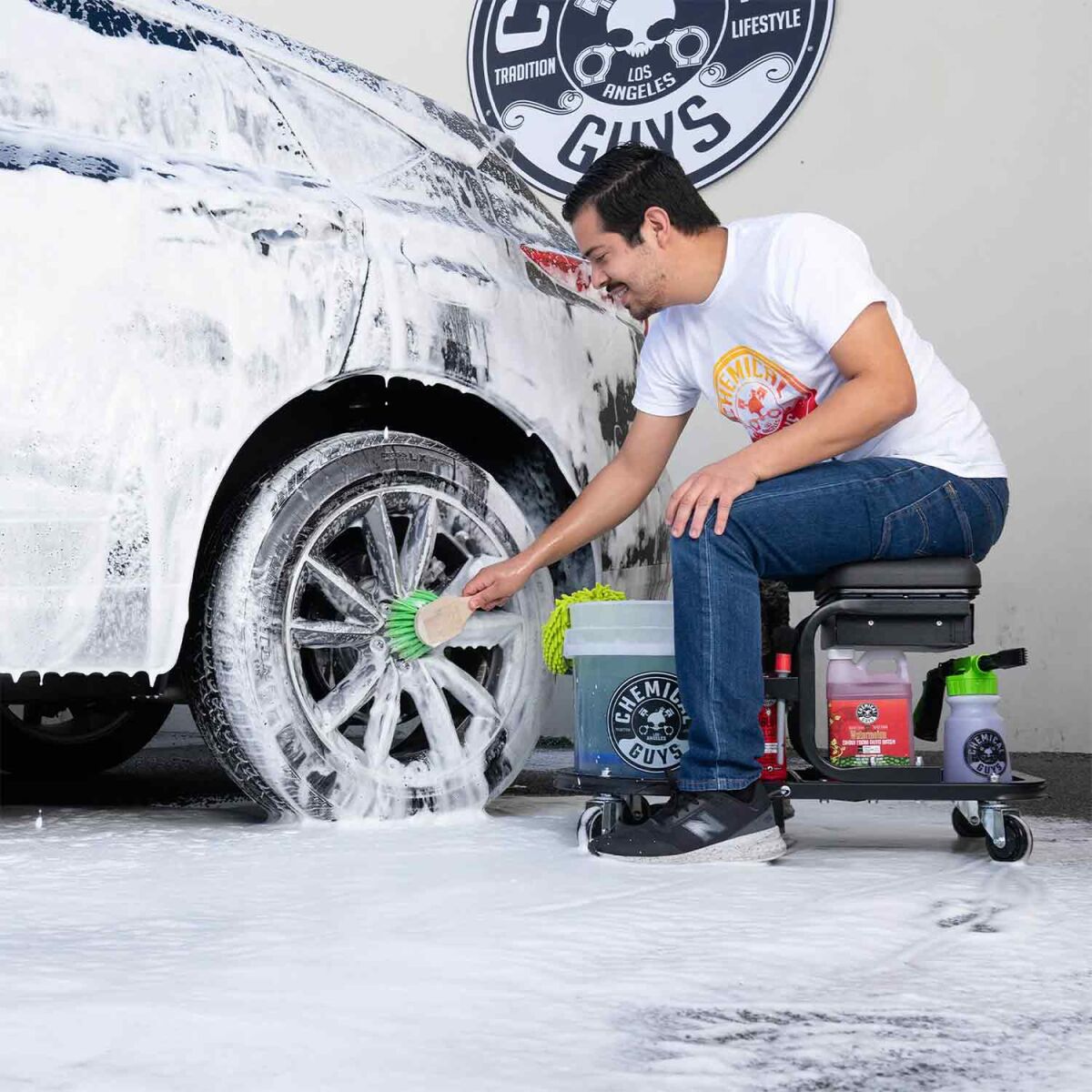 Chemical Guys Soft Stool Ultimate Detailing Rollwagen