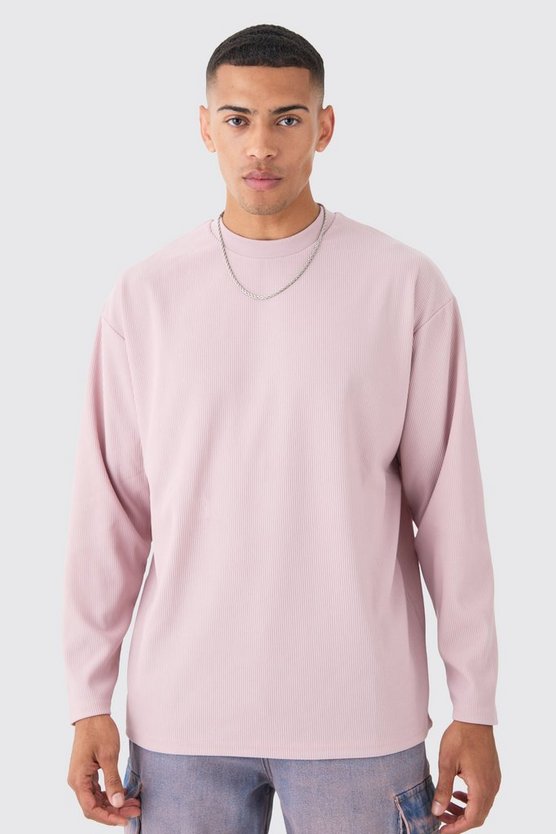Langärmliges Oversize Ottoman T-Shirt