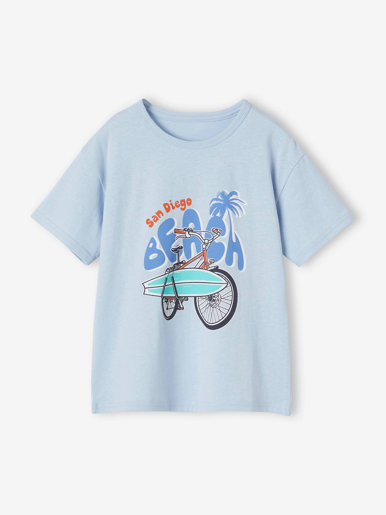 Vertbaudet Jungen T-Shirt, grafischer Print Oeko-Tex - rosenholz