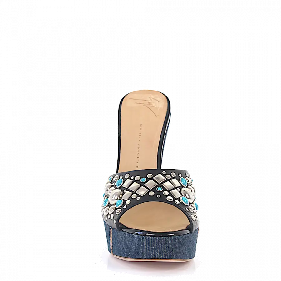 Giuseppe Zanotti - Plateausandalen - blau