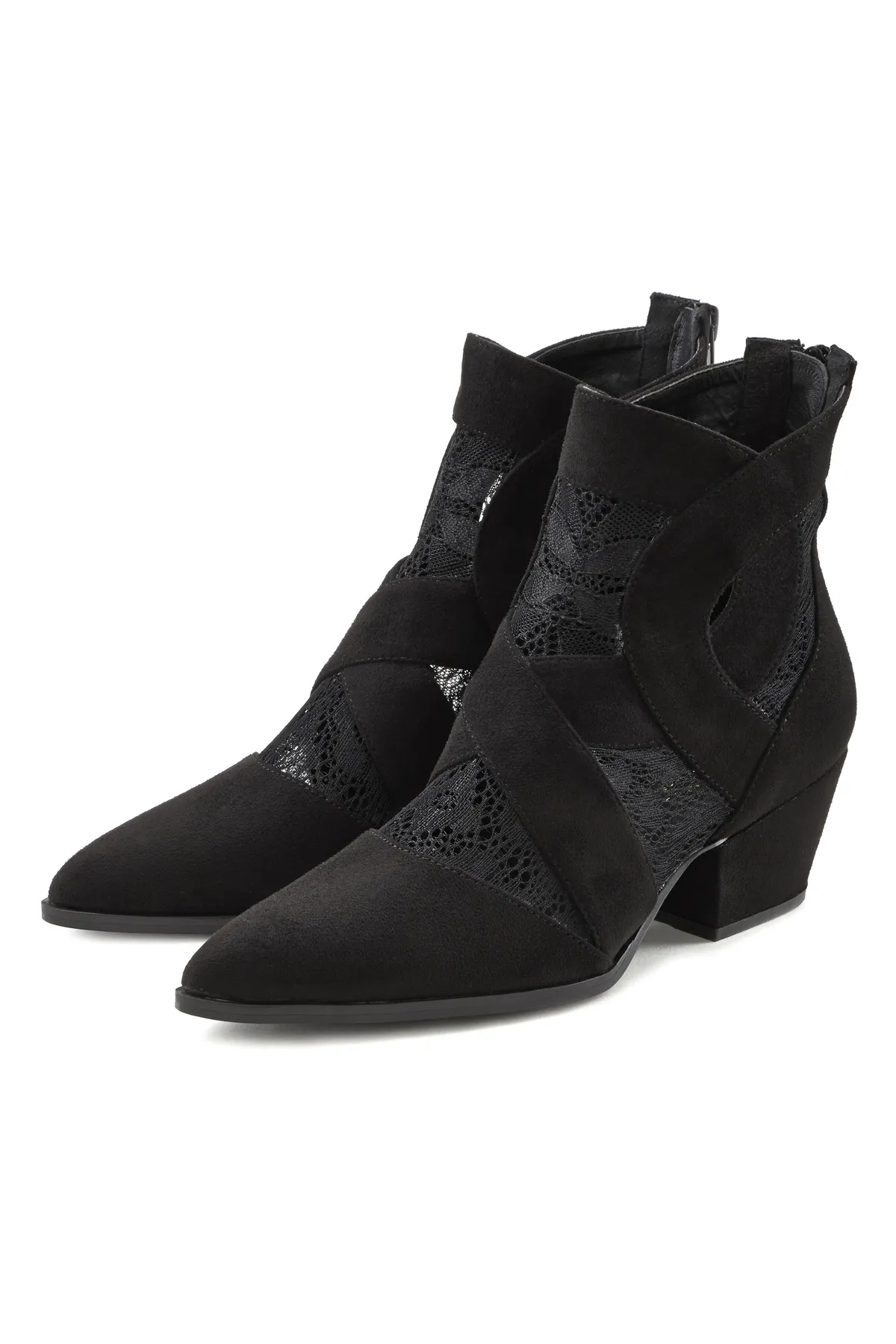LASCANA  Stiefelette - Schwarz - Blockabsatz