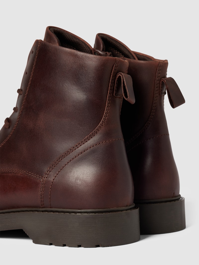 Boots aus Leder Modell 'SLHTHOMAS LEATHER BOOT' in hellbraun