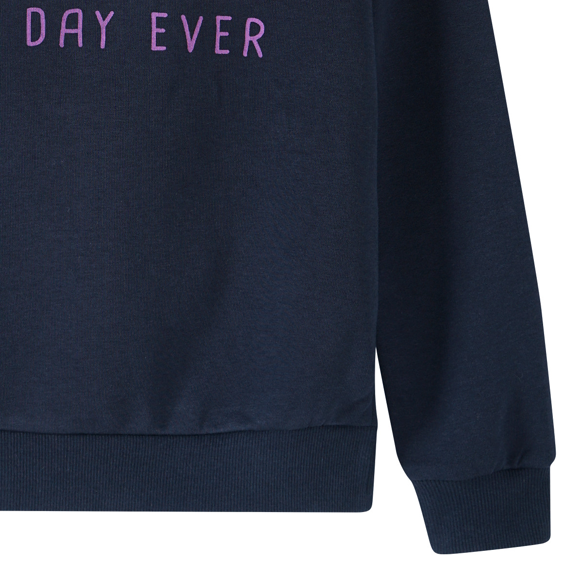 Mädchen Sweatshirt mit Regenbogen-Applikation