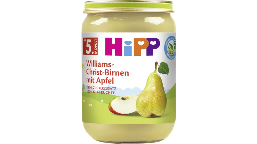 HiPP Bio Früchte Williams-Christ-Birnen mit Apfel