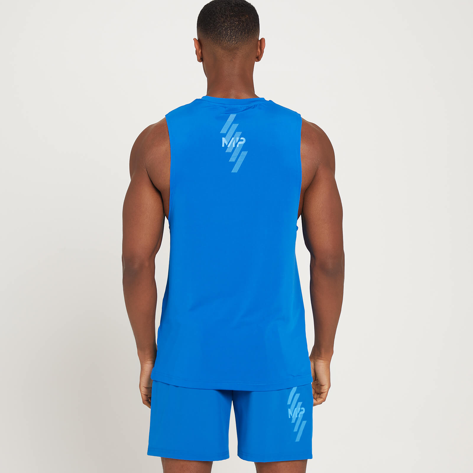 Débardeur d’entraînement MP Linear Mark Graphic pour hommes – Bleu pur