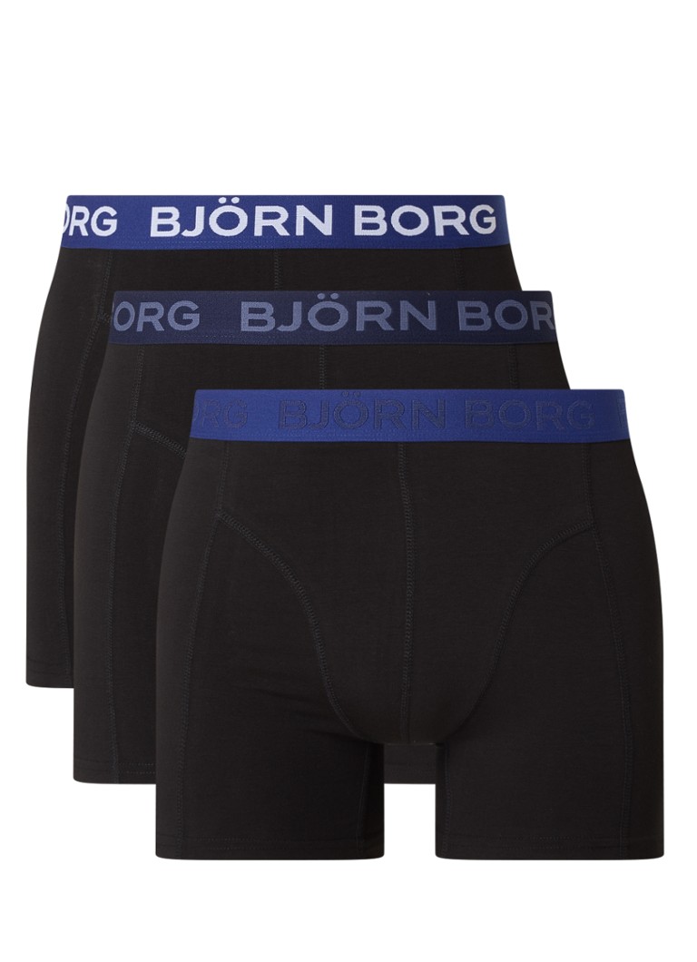 Björn Borg boxeralsó logós szalaggal, 3 darabos csomagban