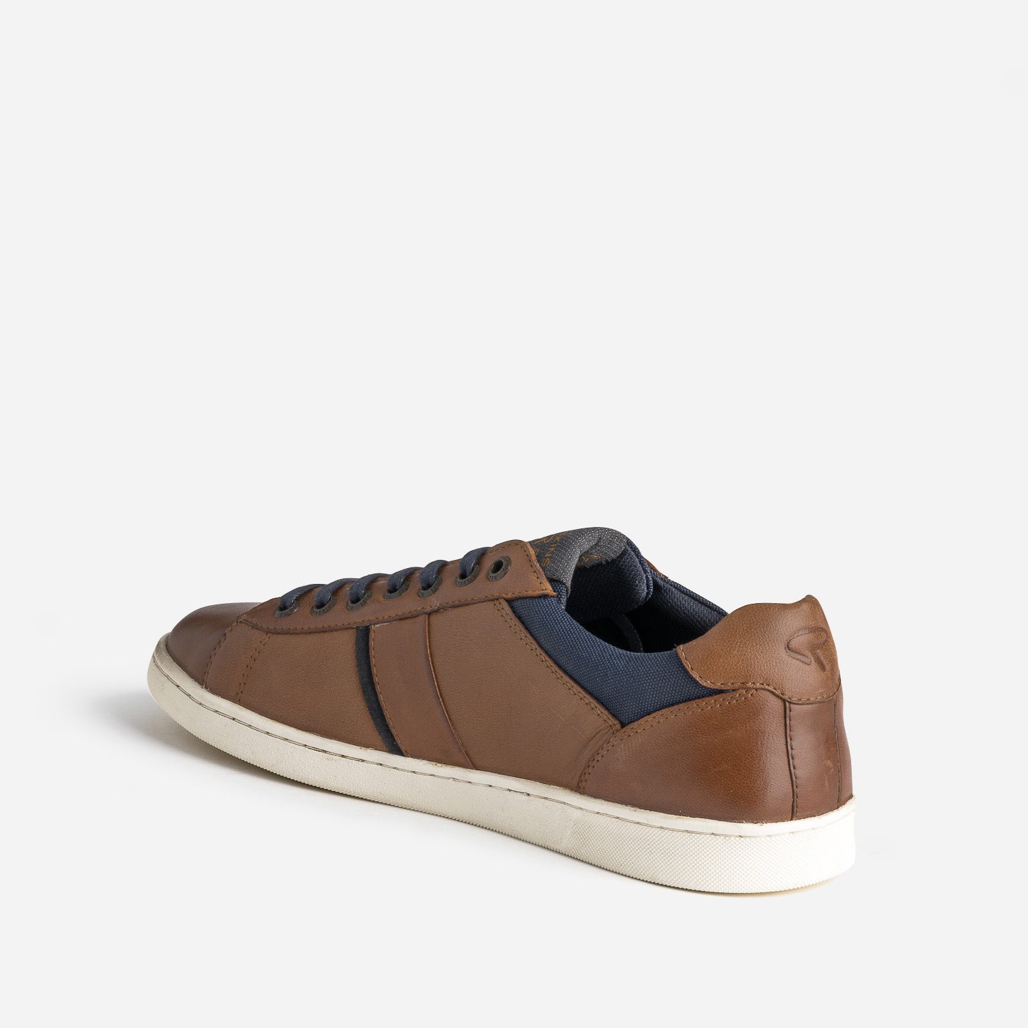 Tennis REDSKINS marron en cuir