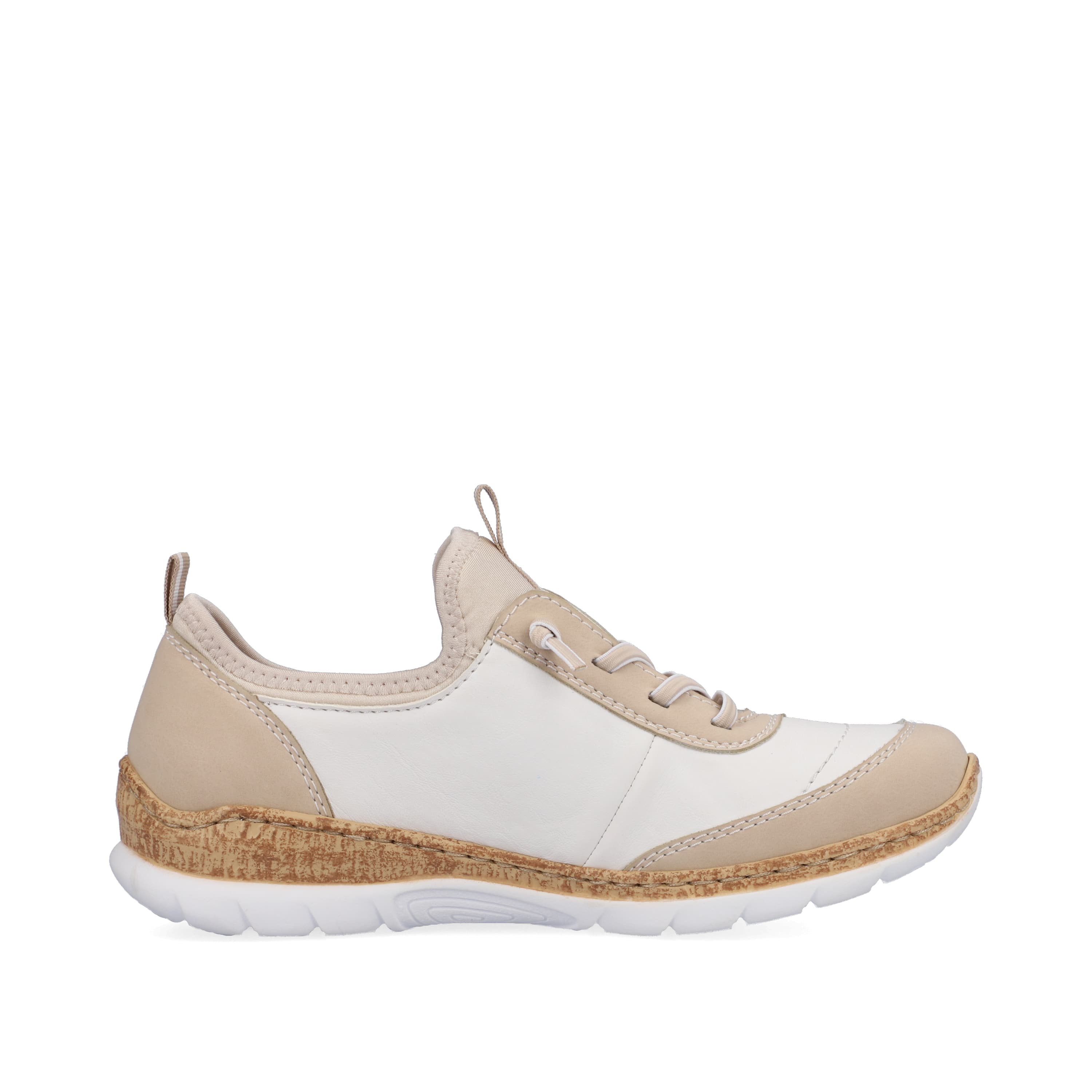 Rieker Damen Slipper cremeweiß