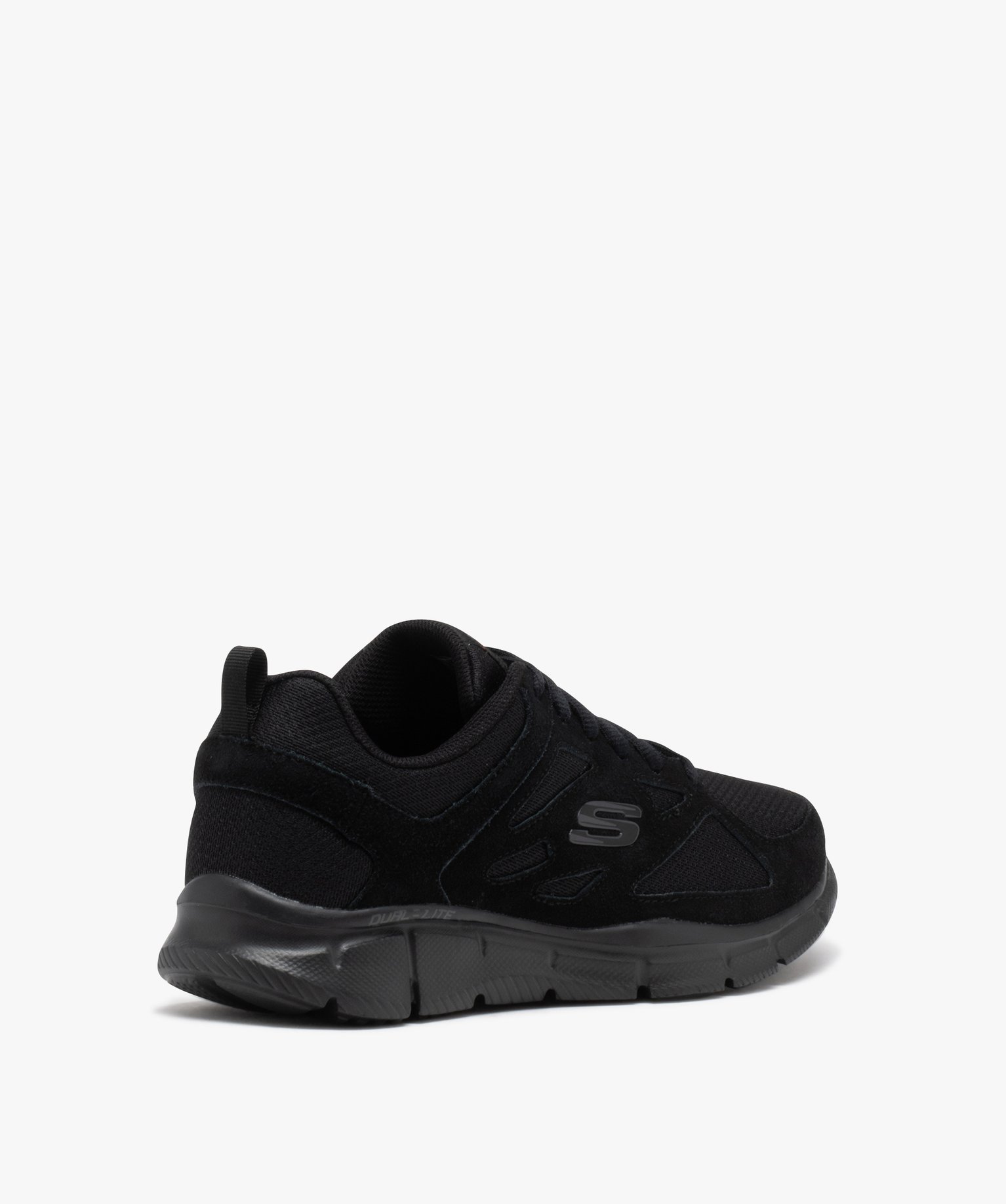 Baskets homme unies style running - Skechers noir | GEMO