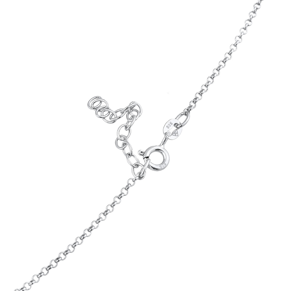 Elli Elli Collier Solitaire pour femmes avec cristaux de zirconium en argent sterling  collier