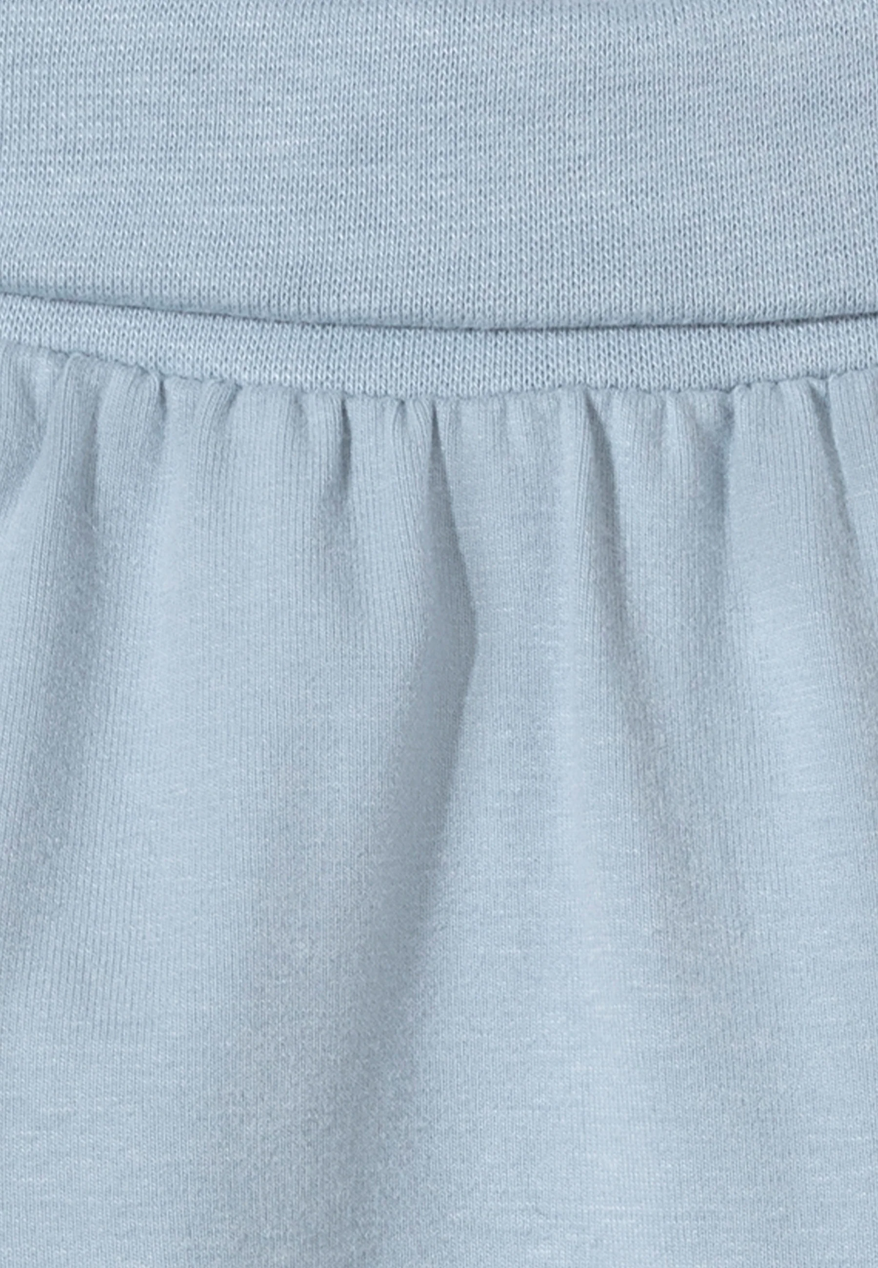 Hose Uni aus Baumwolljersey mit Elasthan in graublau