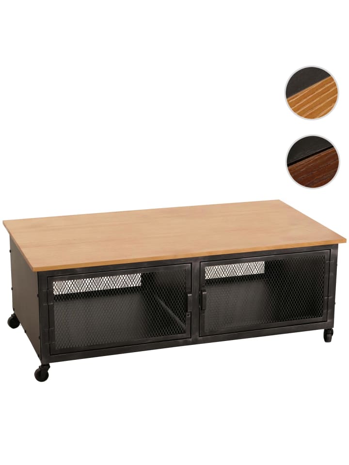 MCW Couchtisch N28 Industrial, Schwarz, natur günstig kaufen onesize