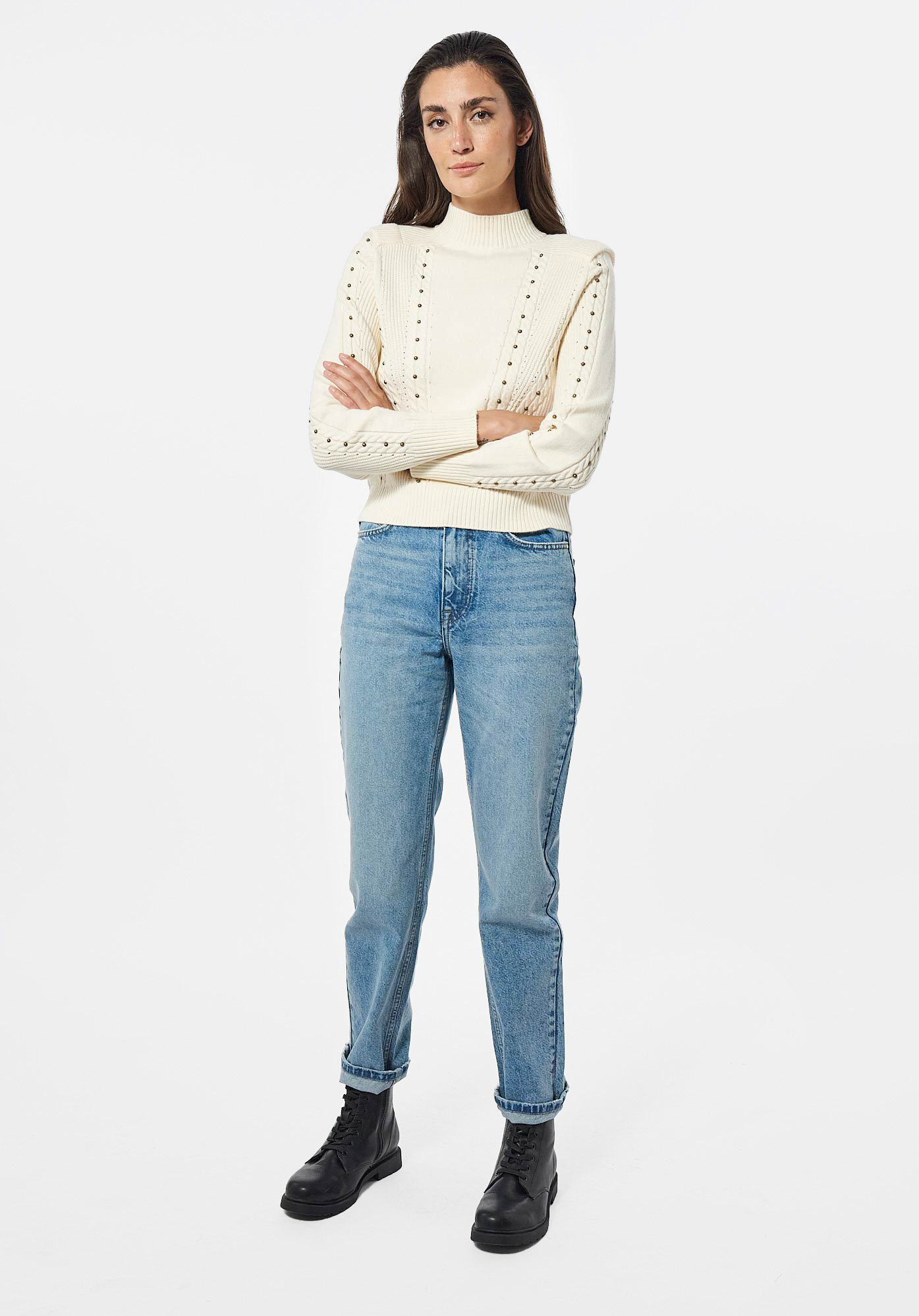 FORDI  Pull épais blanc Femme