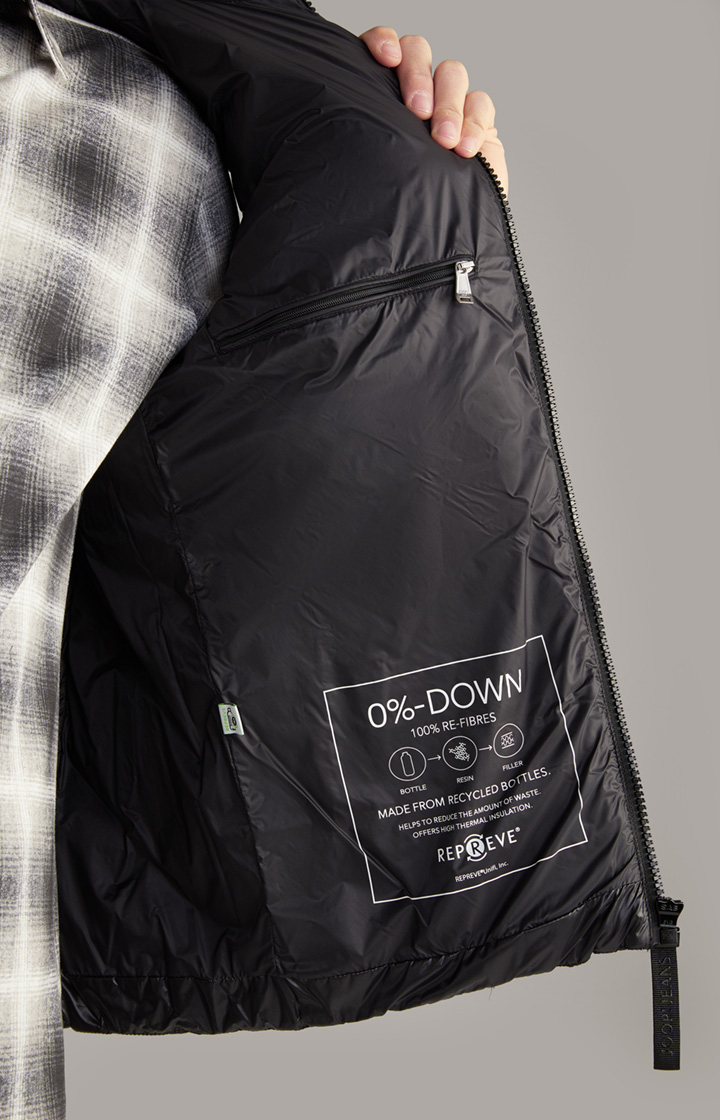 Nylon-Steppweste Vanor in Schwarz