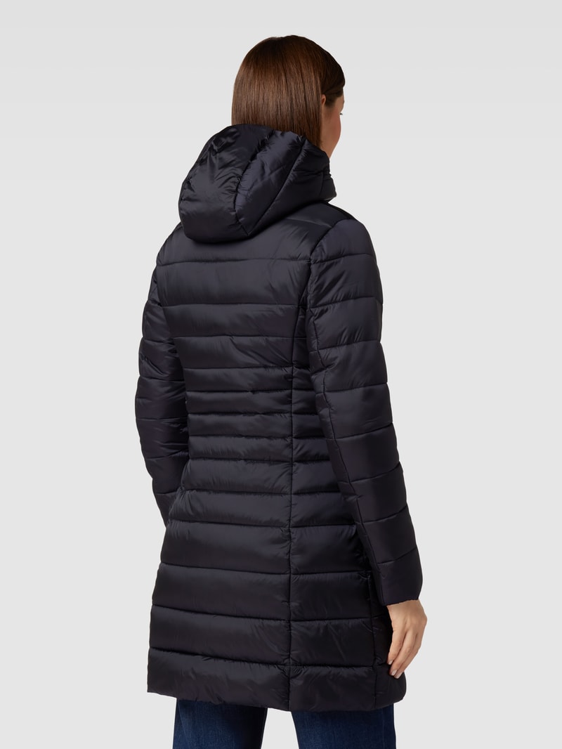 Steppjacke mit Kapuze Modell 'CAMILLE' in schwarz