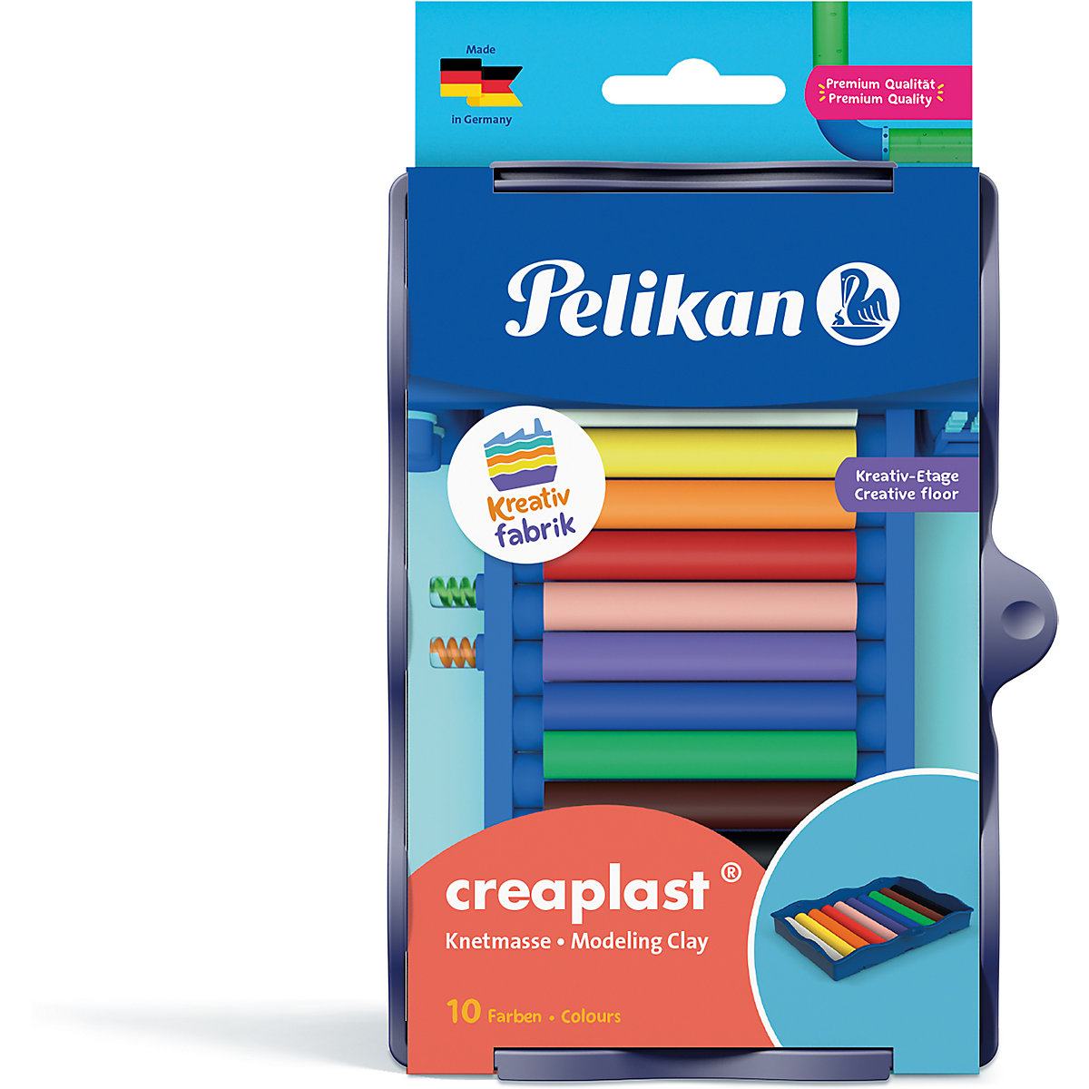 Kreativ-Etage Creaplast Knete für Kreativfabrik, 11-tlg.