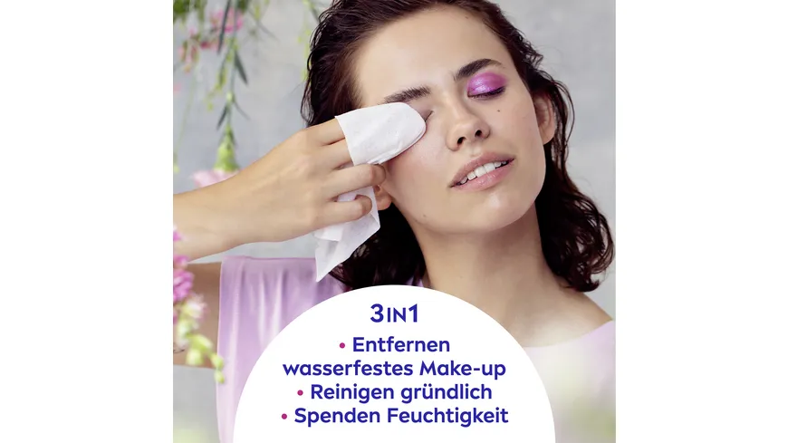 NIVEA 3in1 Pflegende Reinigungstücher Trockene Haut 25 Tücher
