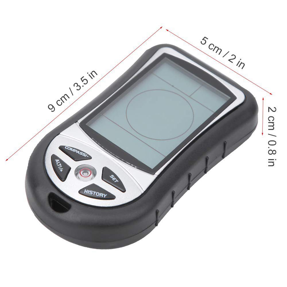 GelldG Kompass Handheld Höhenmesser Thermometer Elektronische Kompass