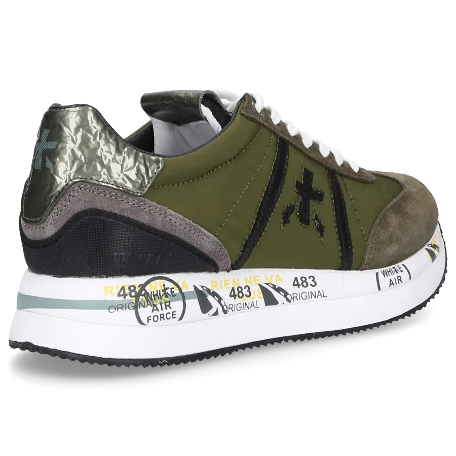 Premiata - Sneaker low CONNY Veloursleder - grün