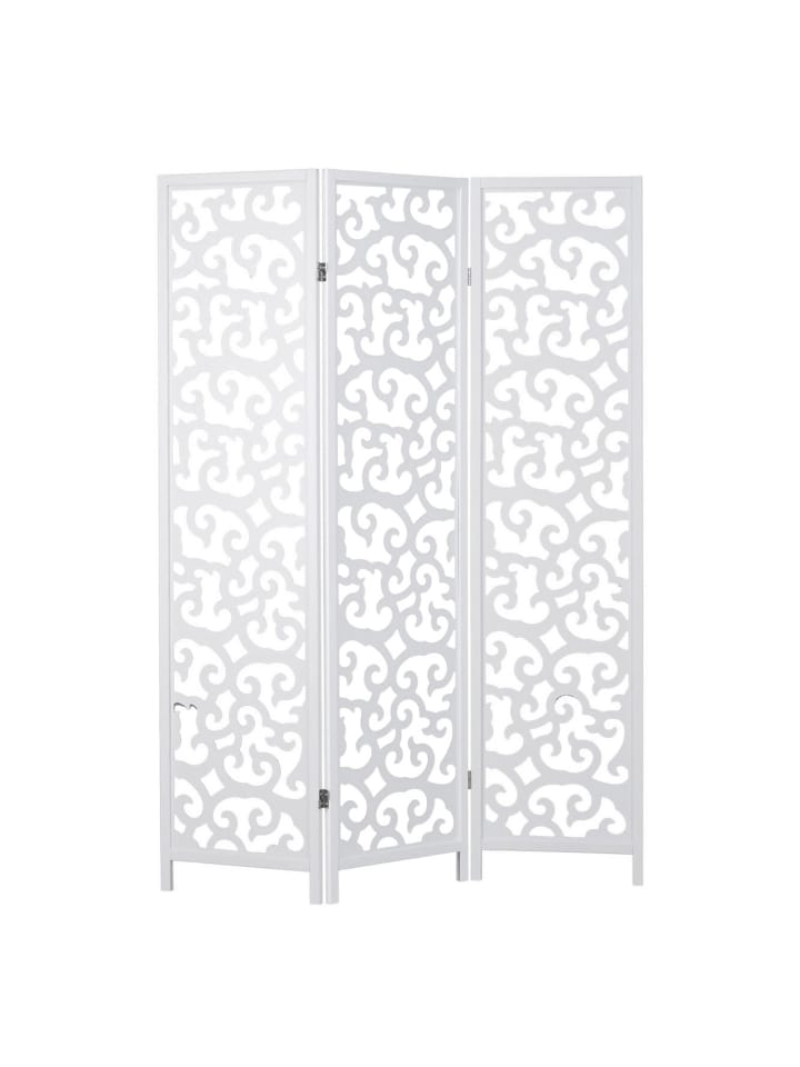 Homestyle4u 3-tlg. Paravent in Weiß 130x175 günstig kaufen onesize