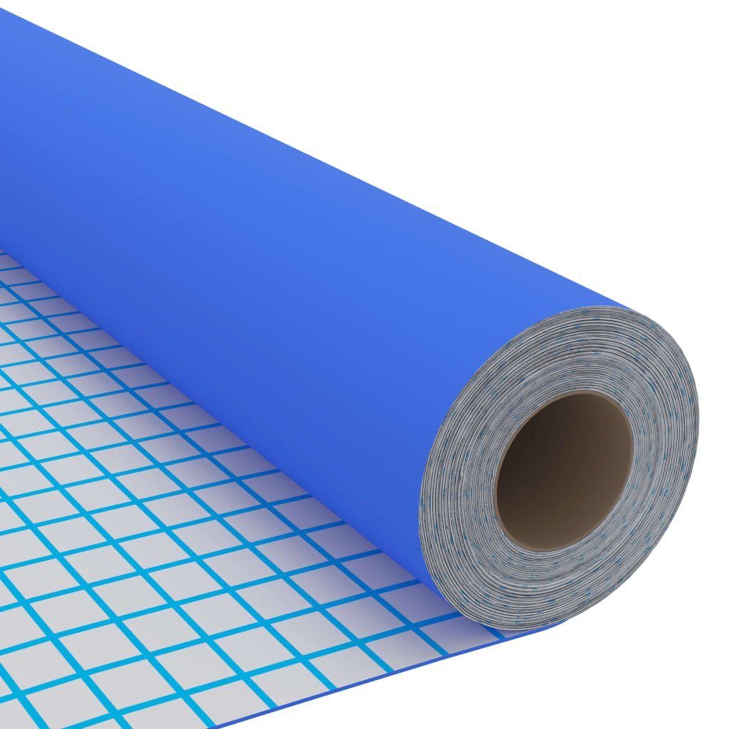 Fensterfolie Selbstklebende Möbelfolie Hochglanz-Blau 500x90 cm PVC, vidaXL