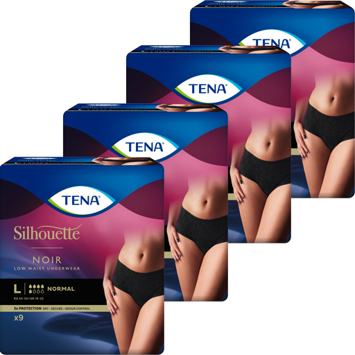 TENA SILHOUETTE Normal L noir Inkontinenz Pants  6X9 St