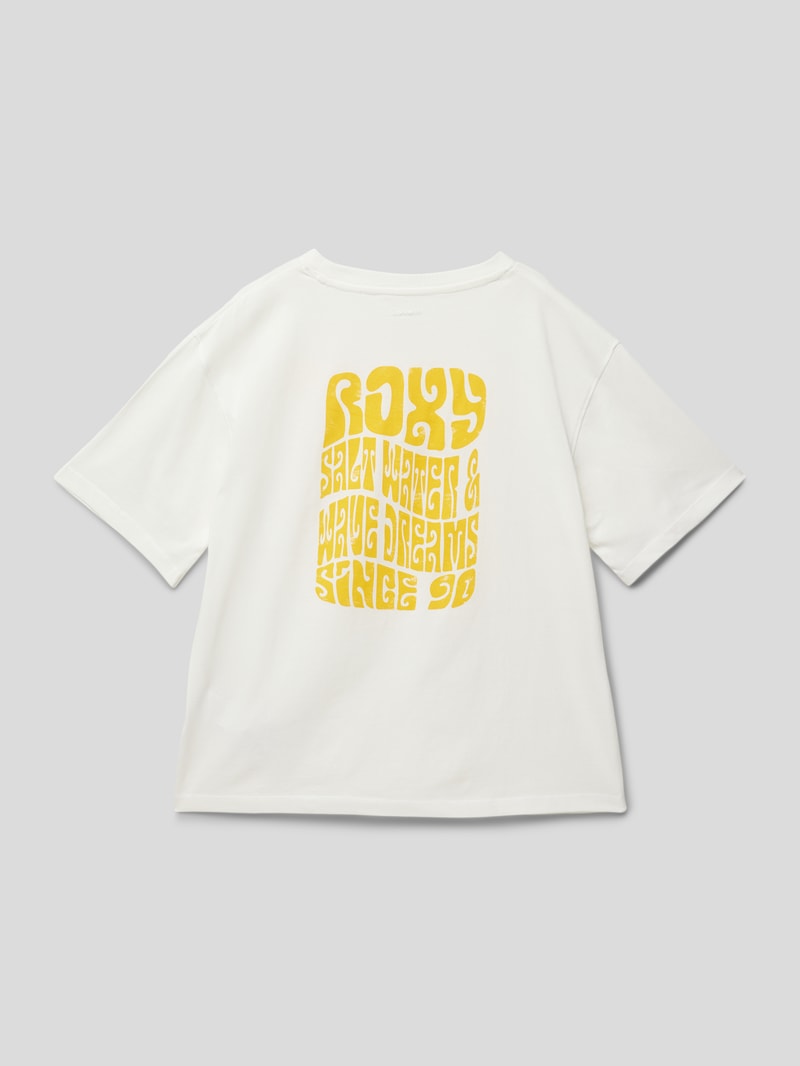 T-Shirt mit rückseitigem Print Modell 'GONE TO CALIFORNIA' in weiß