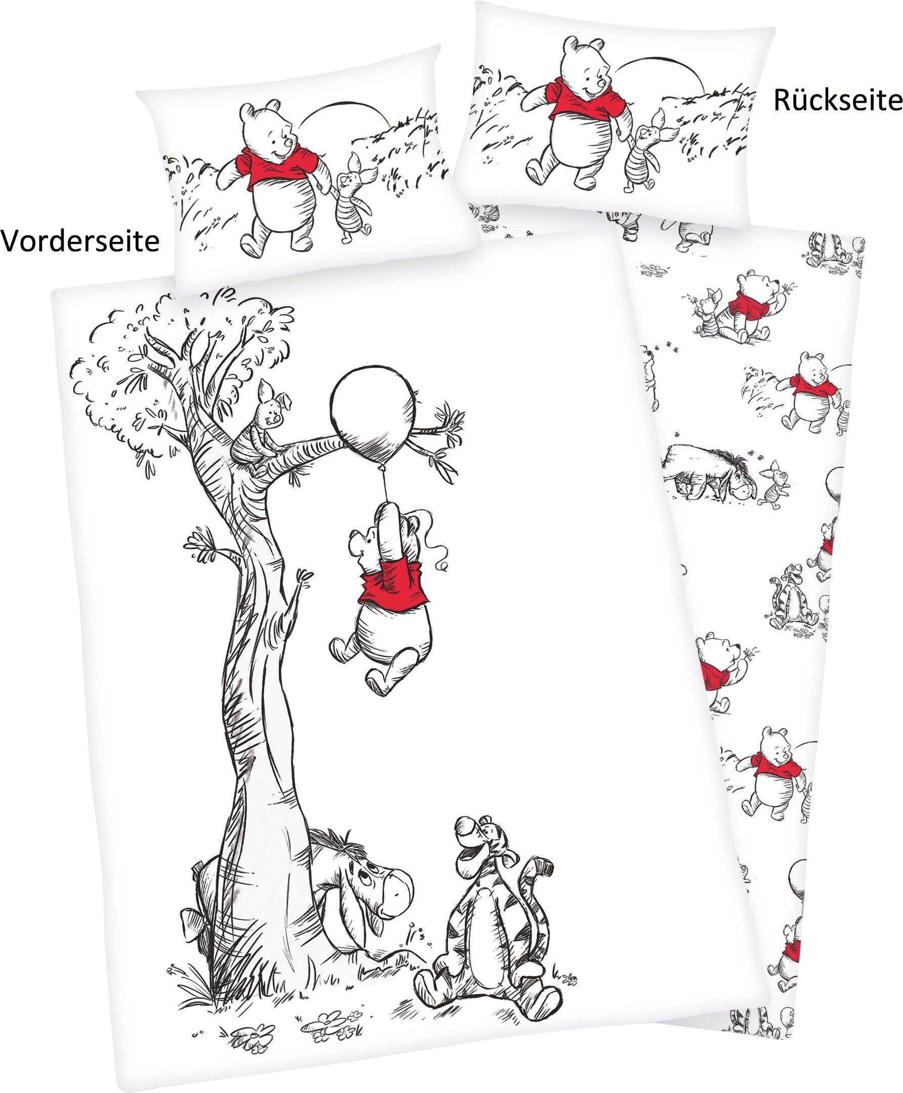 Babybettwäsche ´s Winnie Pooh, , Renforcé, mit liebevollem Motiv