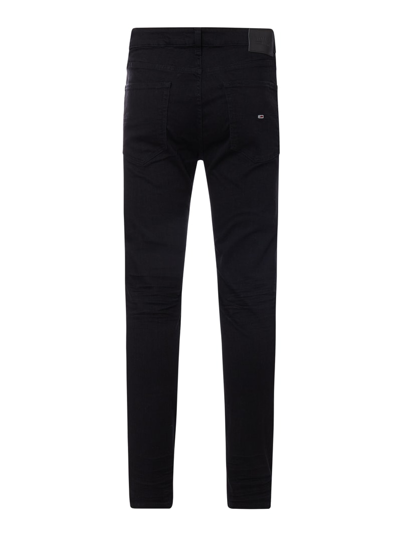 Slim Fit Jeans im 5-Pocket-Design Modell 'Austin' in schwarz