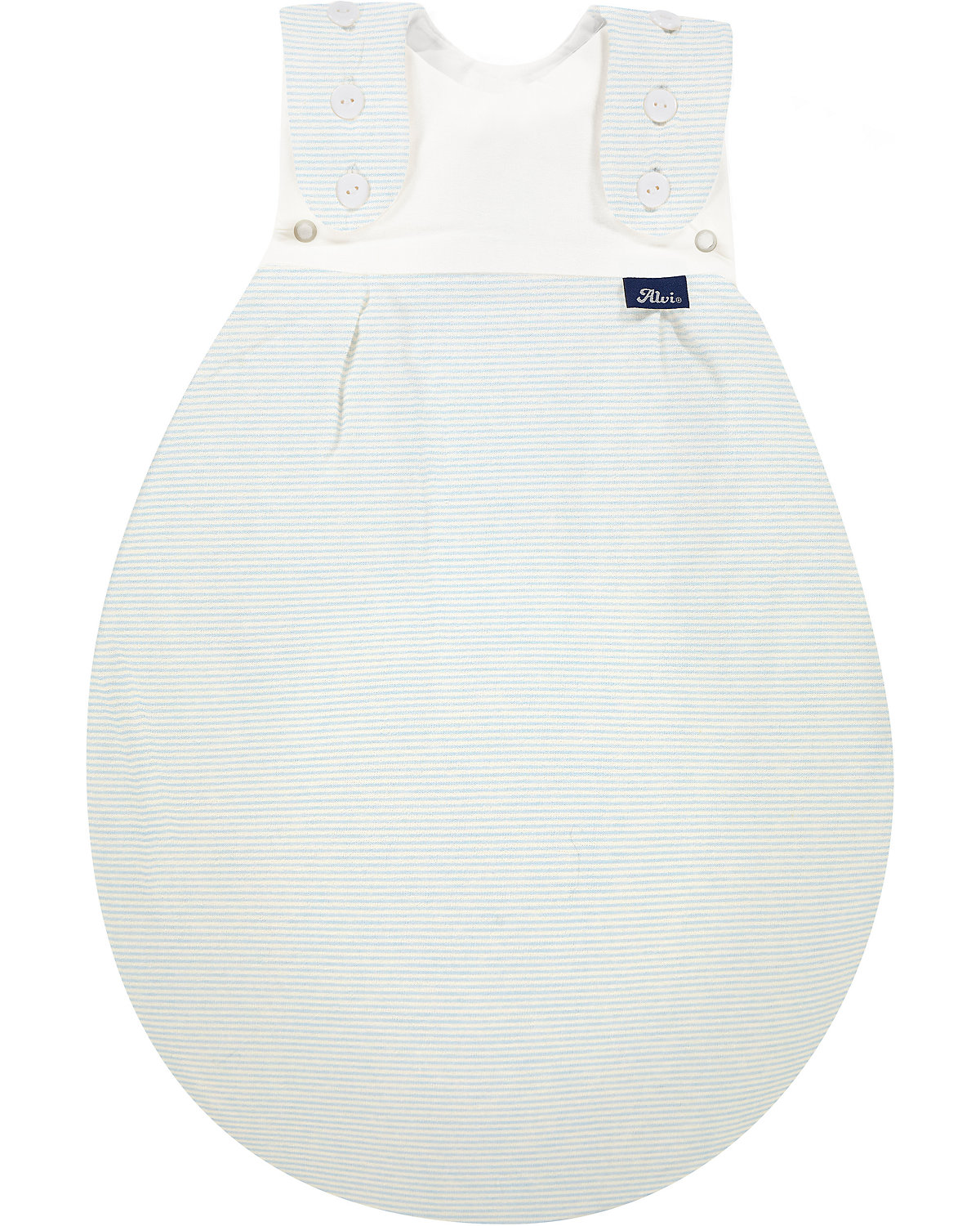 Frühchenschlafsack Außensack SuperSoft - TOG 2,5 - Bleu Stripes, 44/56