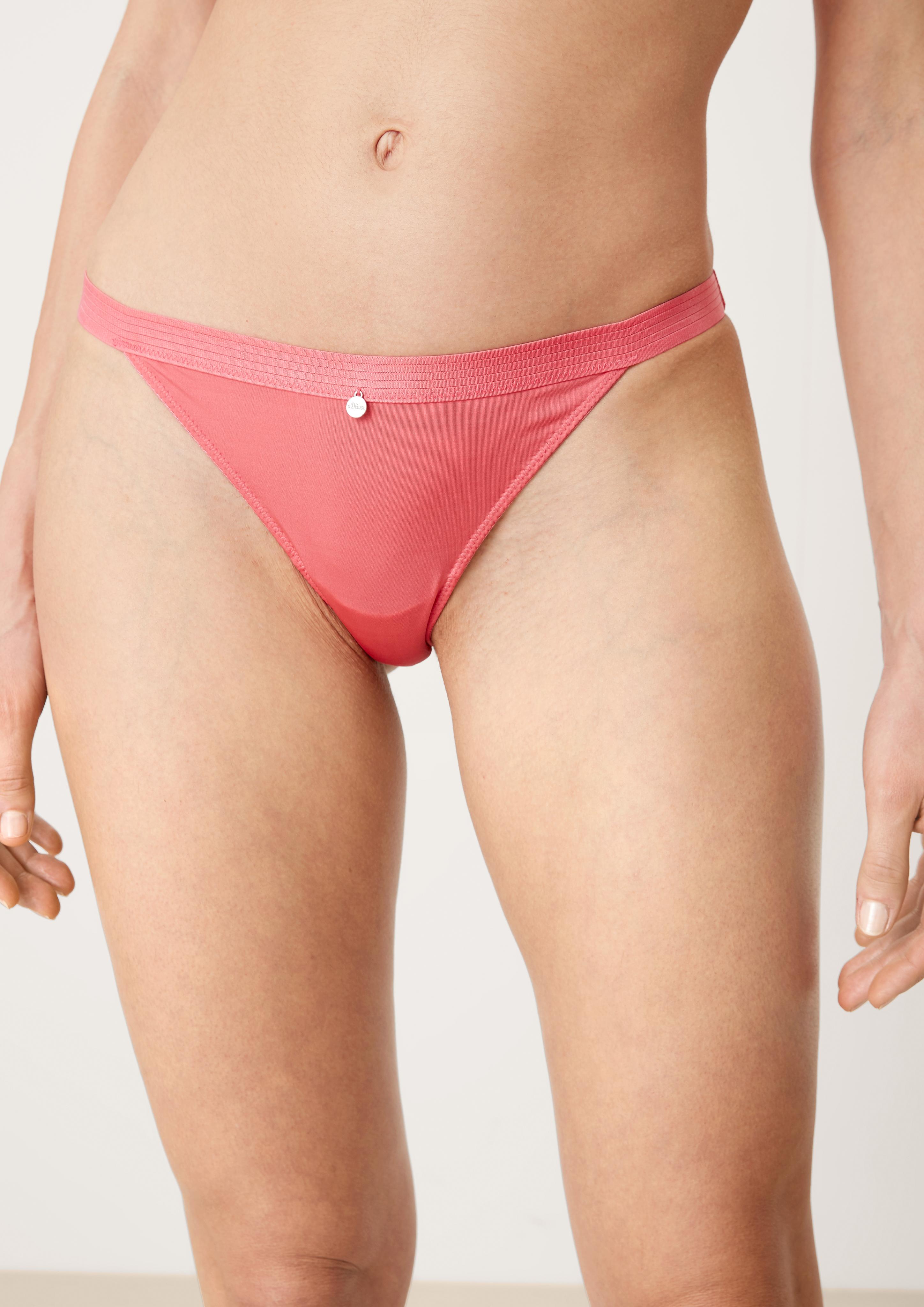 Slip mit grafischer Spitze  6006287-4429