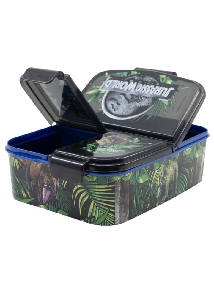 Stor Brotdose | 3 Fächer | Jurassic World | Lunch to Go | Vesper Dose günstig kaufen onesize