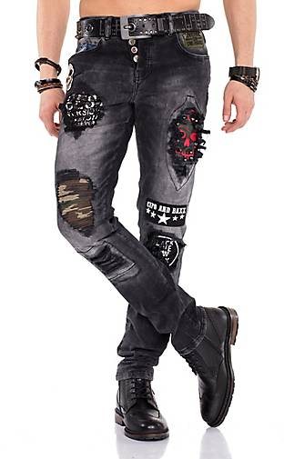 Cipo & Baxx Jeans mit Gürtel in tollem Design