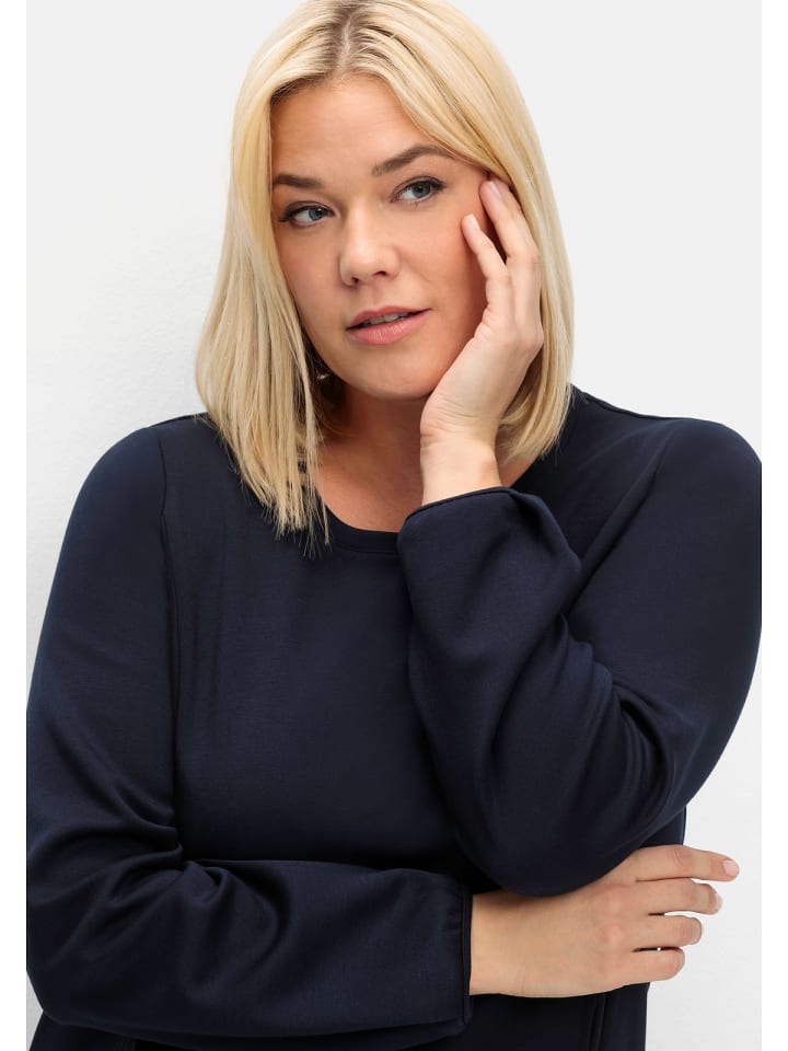 sheego Shirtkleid in tiefblau günstig kaufen