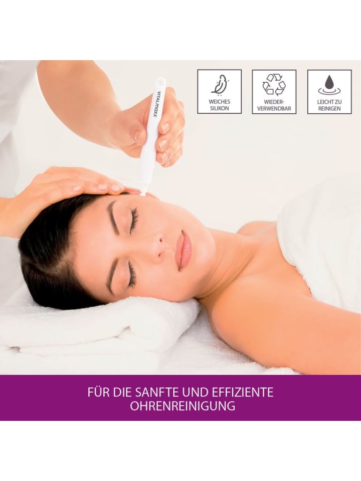 VITALmaxx Ohrenreiniger - Mit 3 verschiedenen Aufsätzen - weiß günstig kaufen onesize