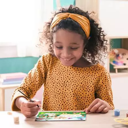 CreArt Schaf mit Lämmchen - Malen nach Zahlen für Kinder ab 9 Jahren