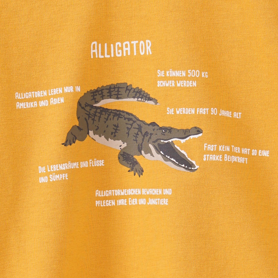 Baby Langarmshirt mit Alligator-Print