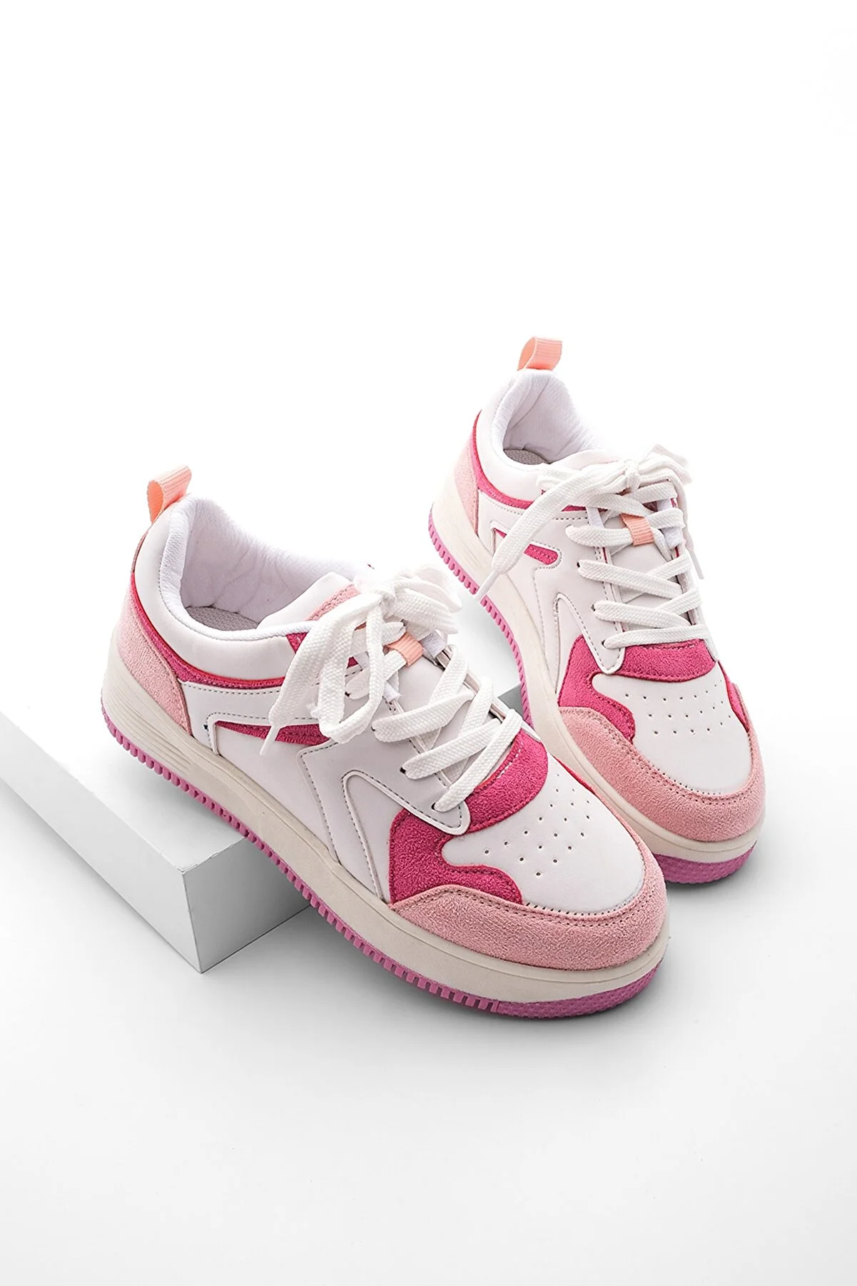 Marjin  Sneaker - Rosa - Flacher Absatz