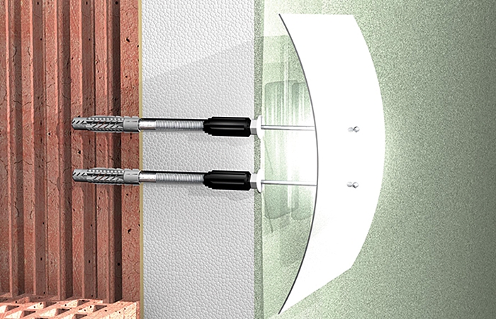 „Fischer 514258 Thermax 10/220 M10“ tarpiklių tvirtinimo sistema, 20 vnt.