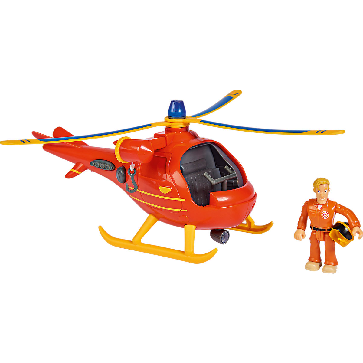 Feuerwehrmann Sam Hubschrauber Wallaby mit Figur