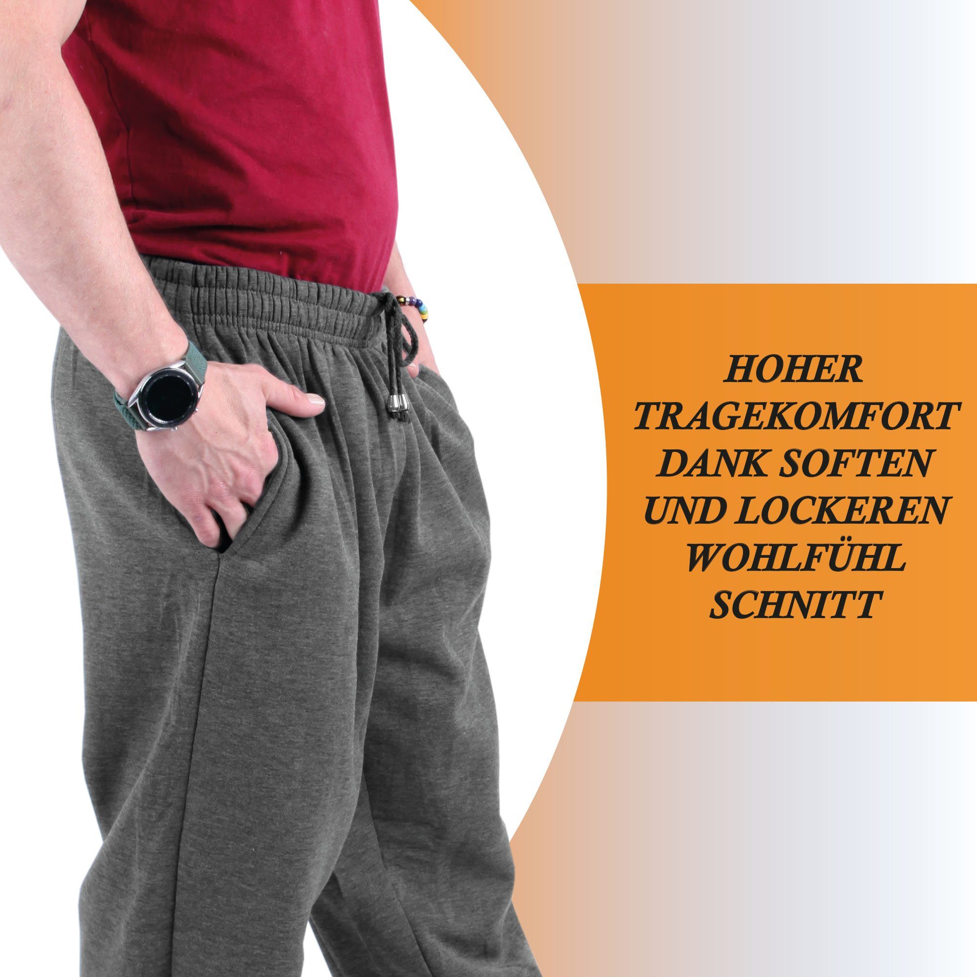 hemmy Fashion Jogginghose Hombre Sweatpants Sweathose Jogger - Lange Sport Hose Trainingshose Freizeithose